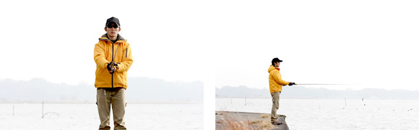 5)ラインを離すタイミングはあくまで目安。どのタイミングでルアーが飛ぶかは体で覚えよう。